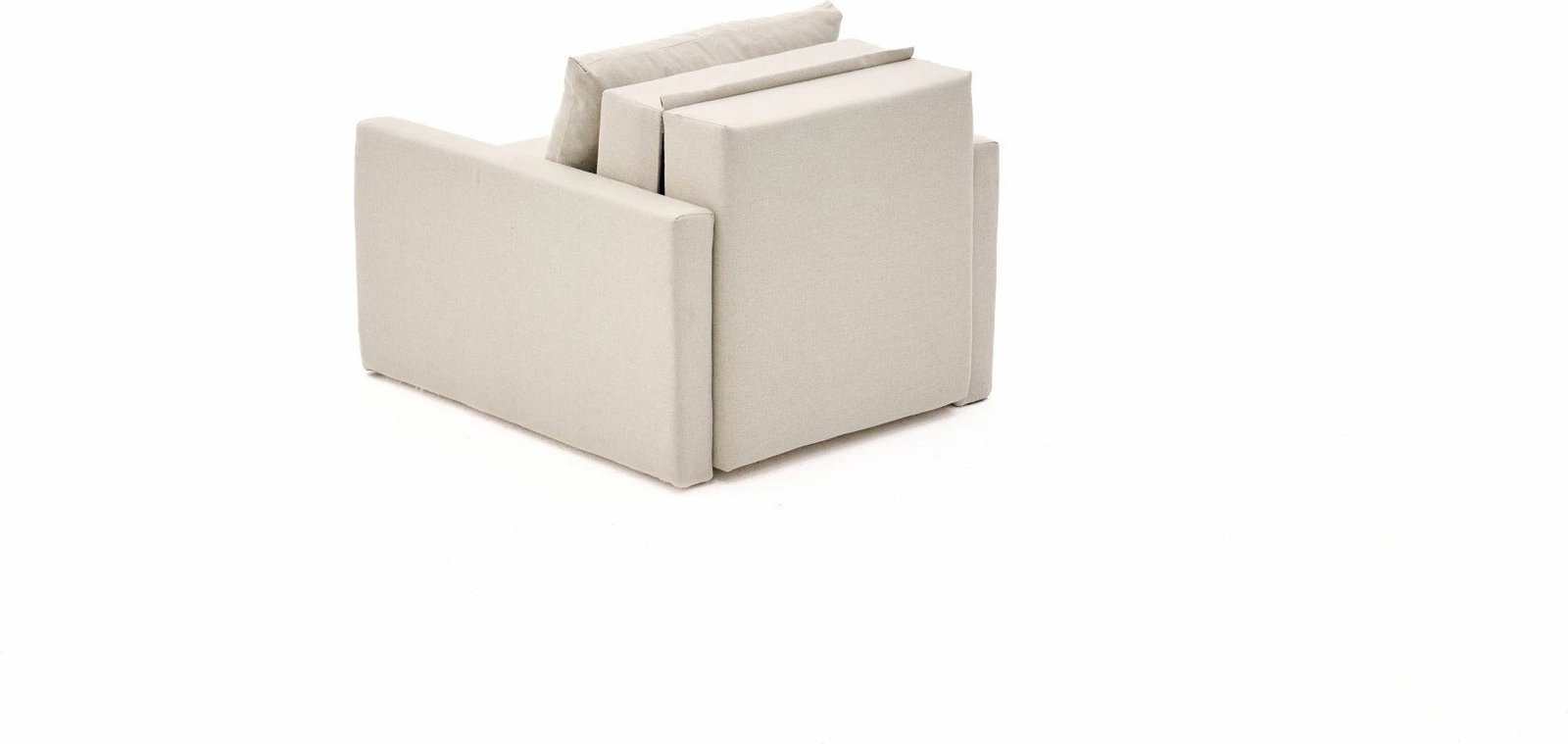 Krevat-karrige një vendi, Atelier del Sofa, Saros, krem