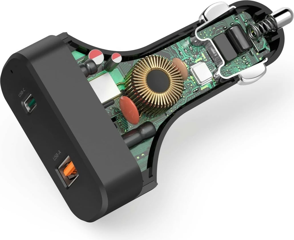 Karikues veture Hama 200018, 65W, USB-C & USB, 1.5m, i zi