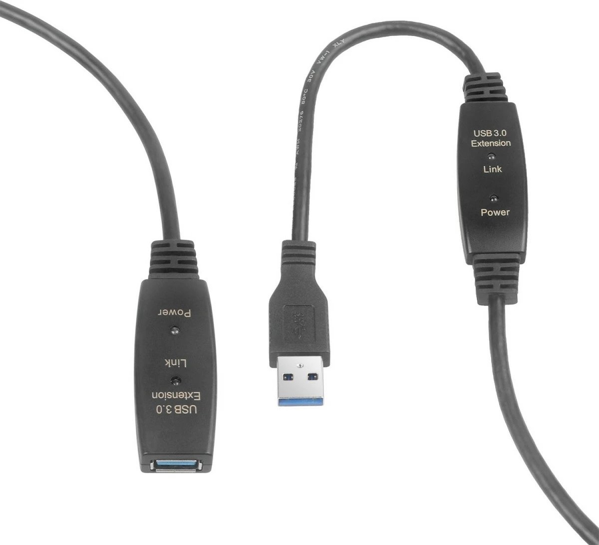 Kabllo zgjatues USB 3.0 TB, 15 m, e zezë