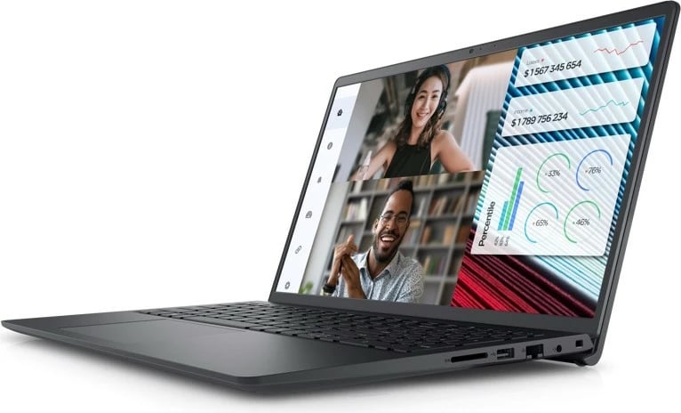Laptop DELL Vostro 3520 15.6" FHD (Intel Core i7-1255U, 8GB DDR4, 512GB SSD, Intel Iris Xe, NoOS, Grey)