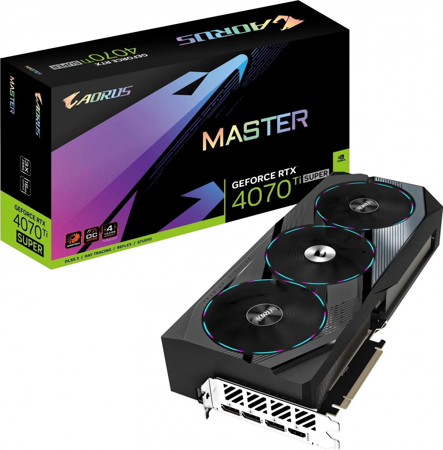 Kartelë grafike Gigabyte GeForce RTX 4070 Ti SUPER AORUS MASTER 16GB DLSS 3