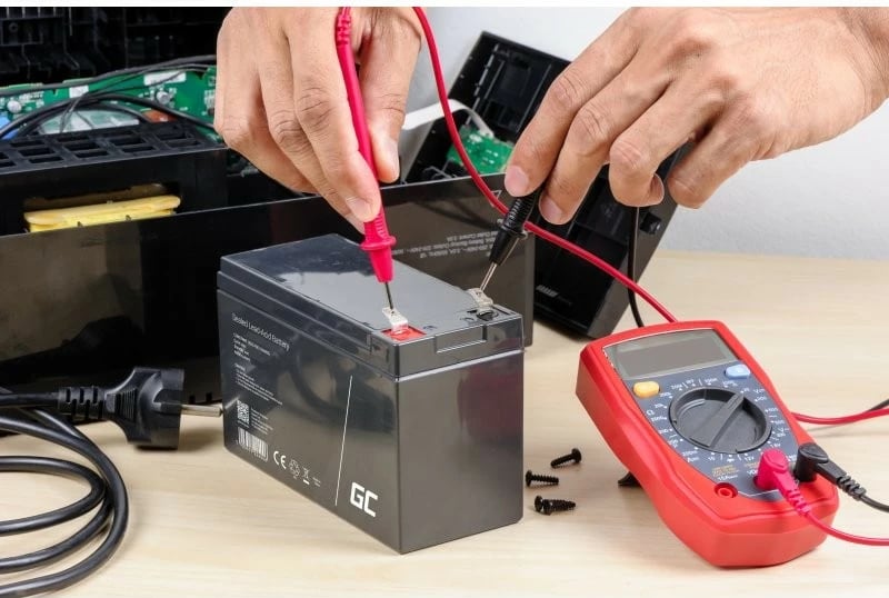 Bateri AGM VRLA plumb-acid e mbyllur, Green Cell, AGM37, 4V 4Ah, e zezë