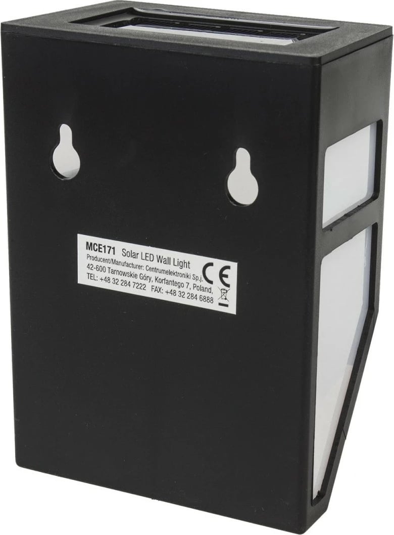 Lampë LED diellore kopshti, Maclean, MCE171, bateri Ni-MH 600mAh 1.2V, ndezje automatike në muzg, set 2 copë