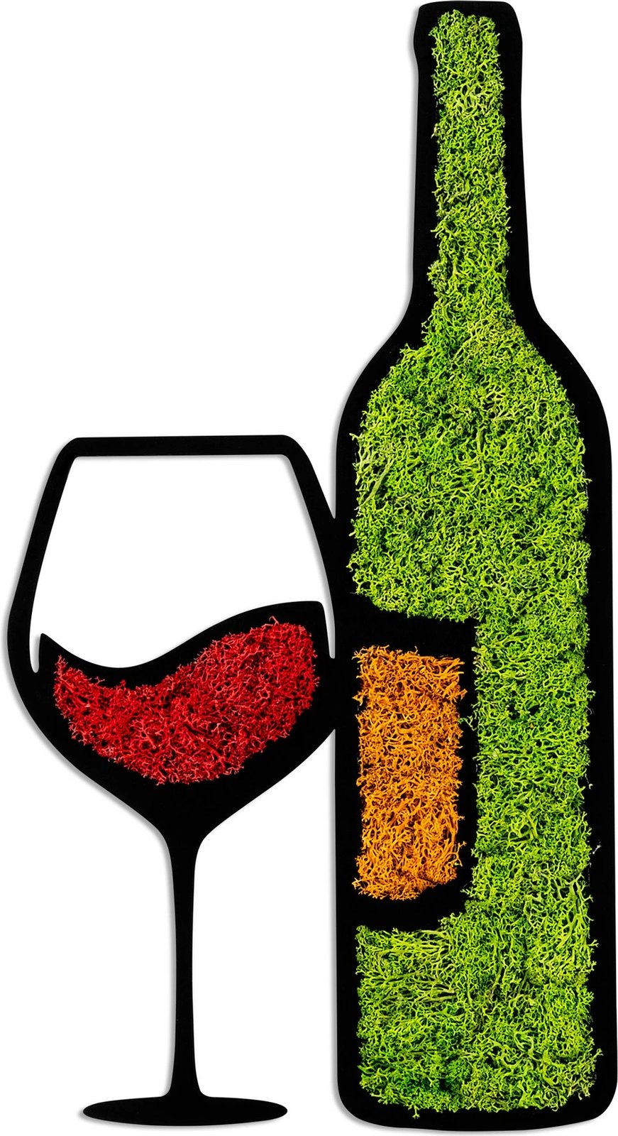 Aksesor dekorativ muri Wallity, myshk, motiv pije, 54x29cm