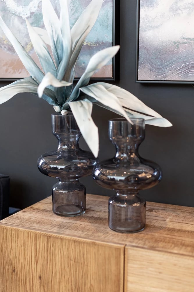 Vazo qelqi gri CIRKIN, 20x20x30cm