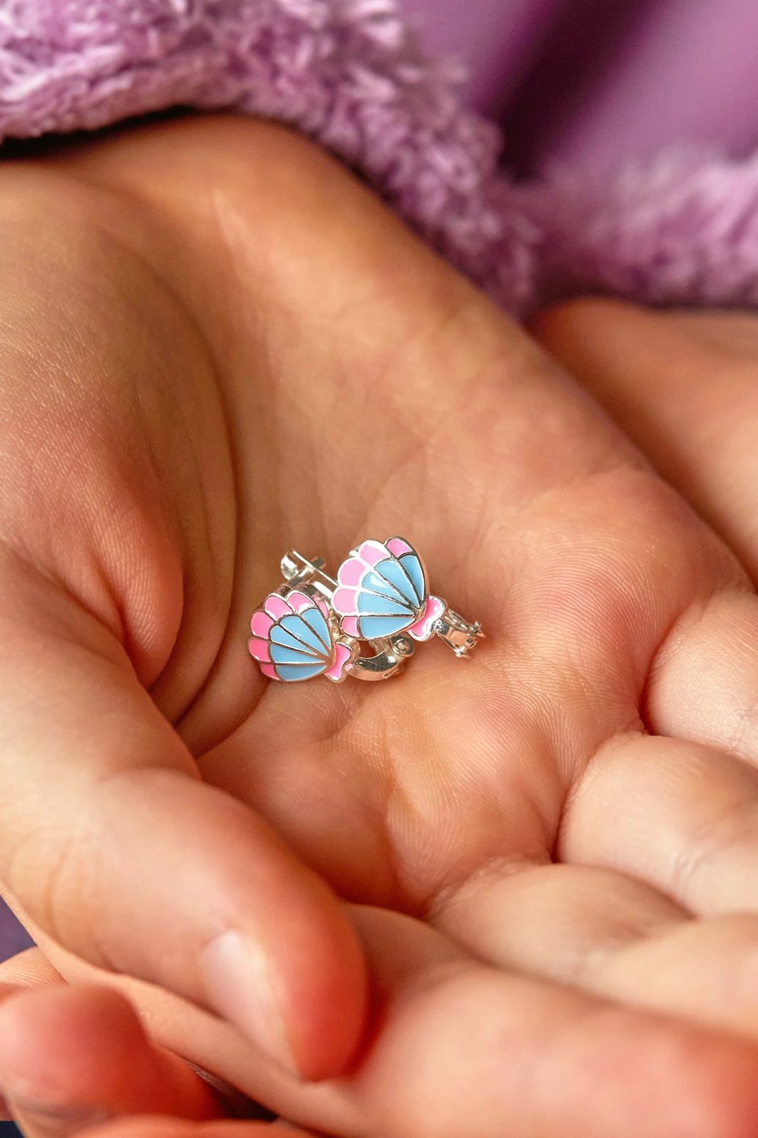 Vathë argjendi Elika Silver, ELKMD50503, ngjyrë kaltër dhe rozë