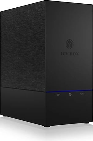 Kasë e jashtme IcyBox IB-RD3621-C31 për 2 HDD/SSD 2.5"/3.5", USB Type-C, e zezë