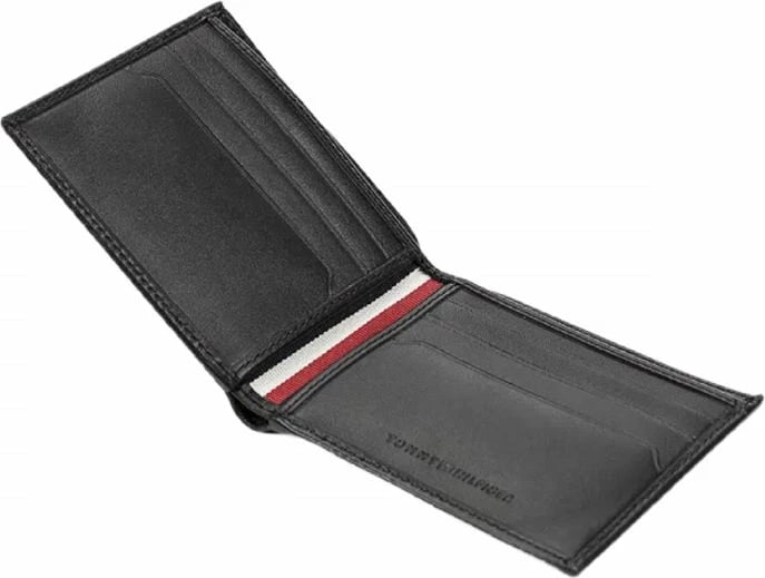 Portofol dhe mbajtëse kartash për meshkuj Tommy Hilfiger, të zezë