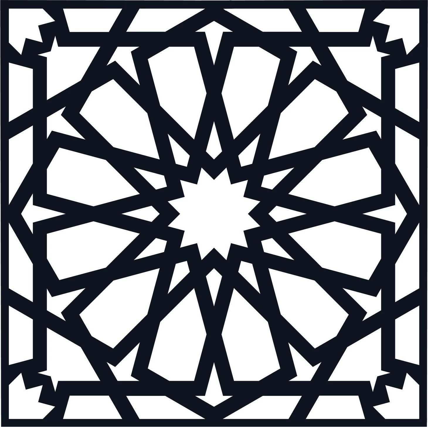 Aksesor dekorativ metalik për mur, Wallity, Pamukkale, ngjyrë e zezë, 50x50cm