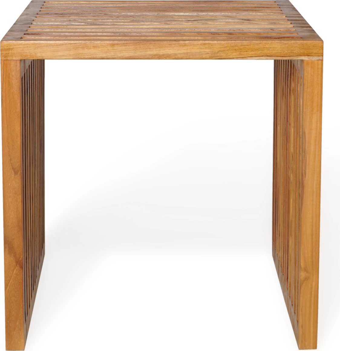 Tavolinë anësore dru teak ngjyrë natyrale 1-copë FH9483 40x40,5x40,5H cm