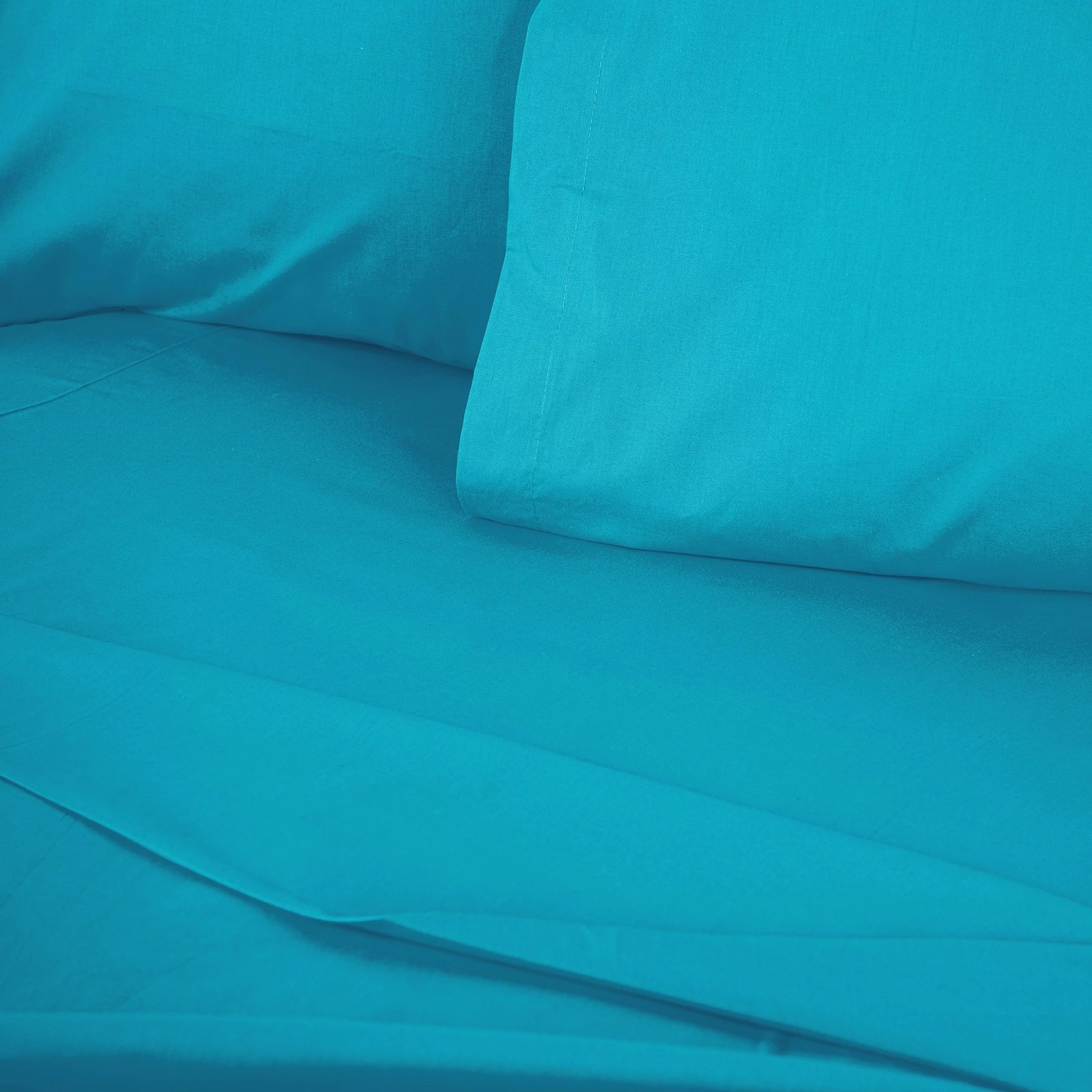 Çarçaf i shtrirë super king, ranforce, ngjyrë turquoise, L'essentiel, 180x200+30cm Çarçaf i shtrirë super king, ranforce, ngjyrë turquoise, L'essentiel, 180x200+30cm