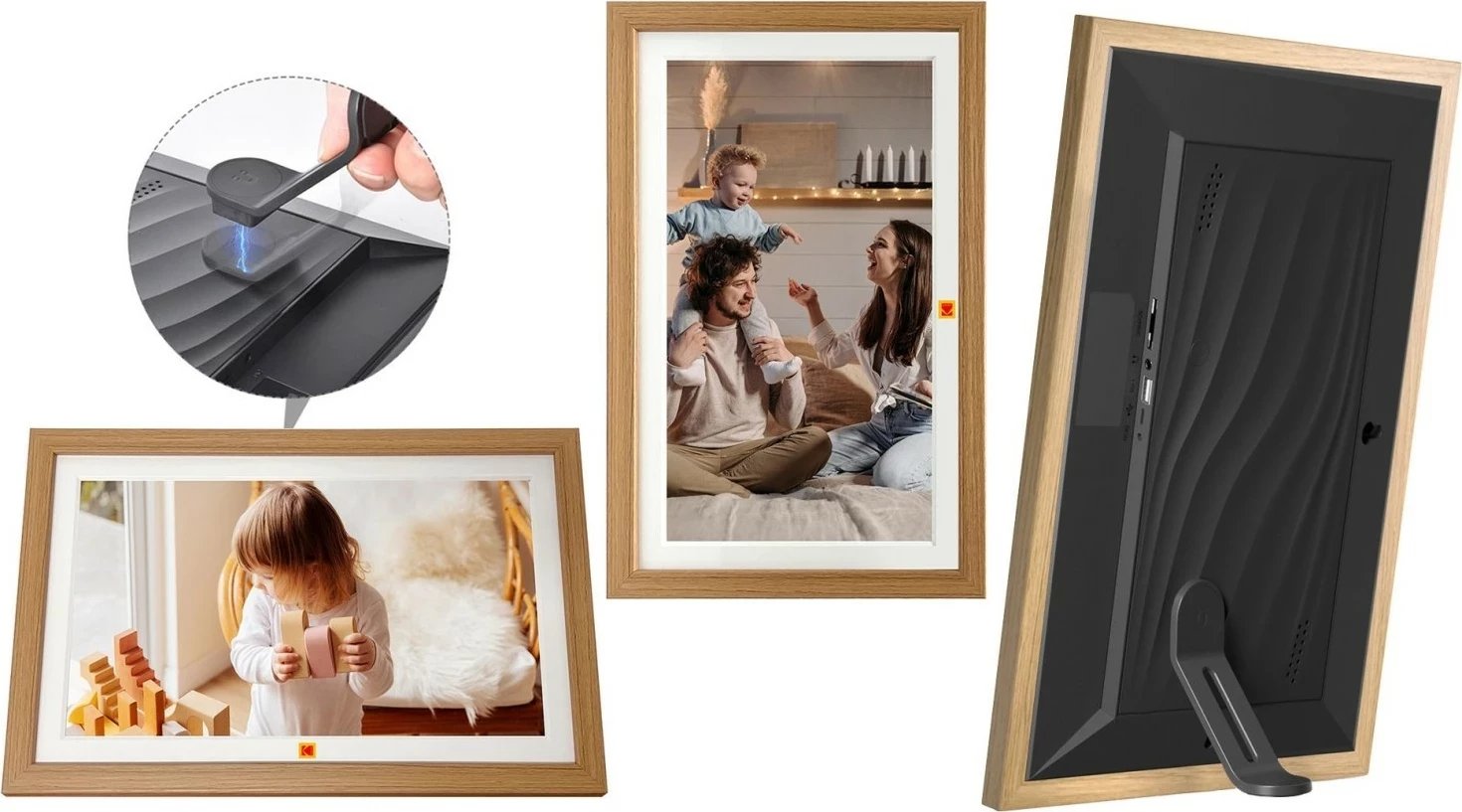 Kornizë digjitale Kodak RCF-1561P, 32GB, WiFi, FHD, kafe Kornizë digjitale Kodak RCF-1561P, 32GB, WiFi, FHD, kafe