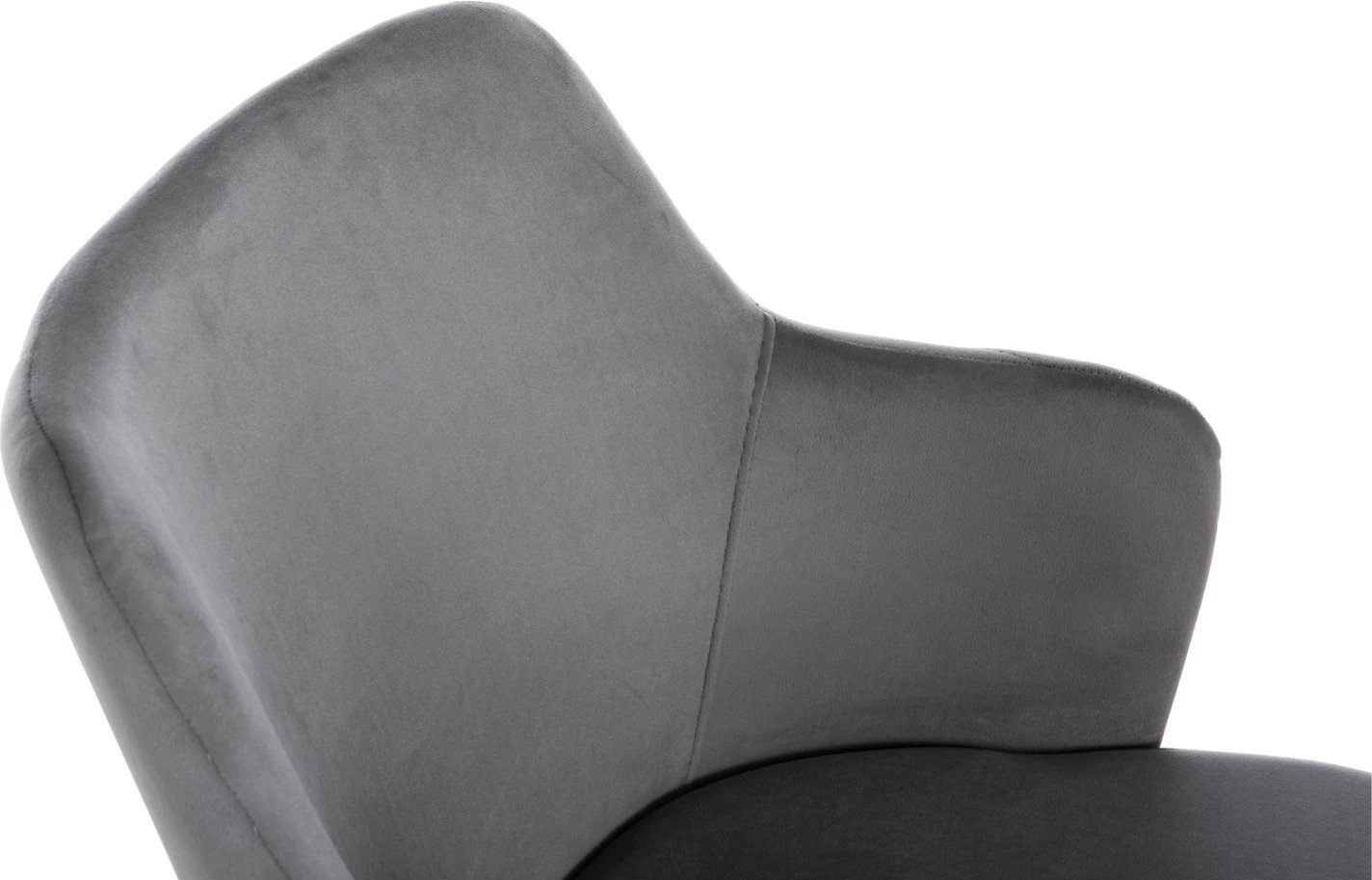 Karrige TRIANA FH9278.11 kadife gri me këmbë metali të arta 54,5x60,5x85,5H cm