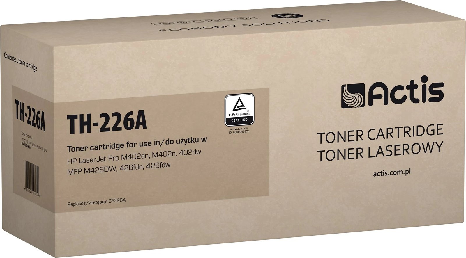 Toner zëvendësues Actis TH-226A për printer HP, i zi Toner zëvendësues Actis TH-226A për printer HP, i zi