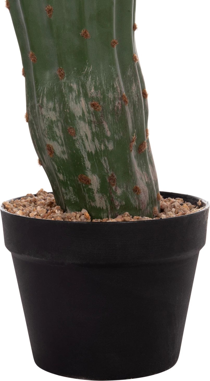 Bimë dekorative sintetike në vazo, lloj kaktusi, FH4746, 17.5x42x113cm