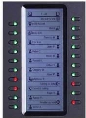 Tastierë sekretarie Grandstream KGXP 2200EXT, E zezë