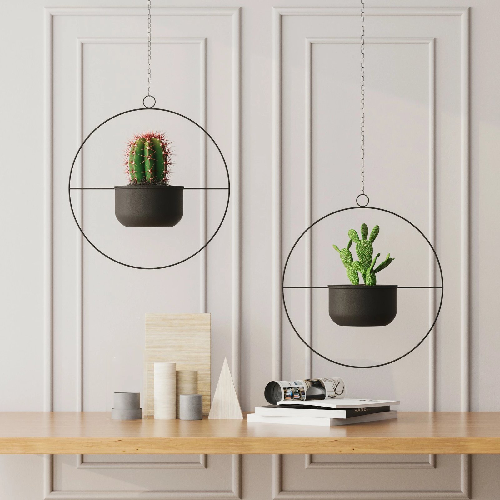 Vazo dekorative varëse, metal i zi, Aberto Design, Payanda