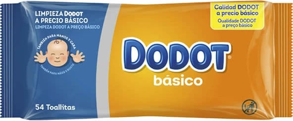Peceta të lagura Dodot basic unisex 54 copë