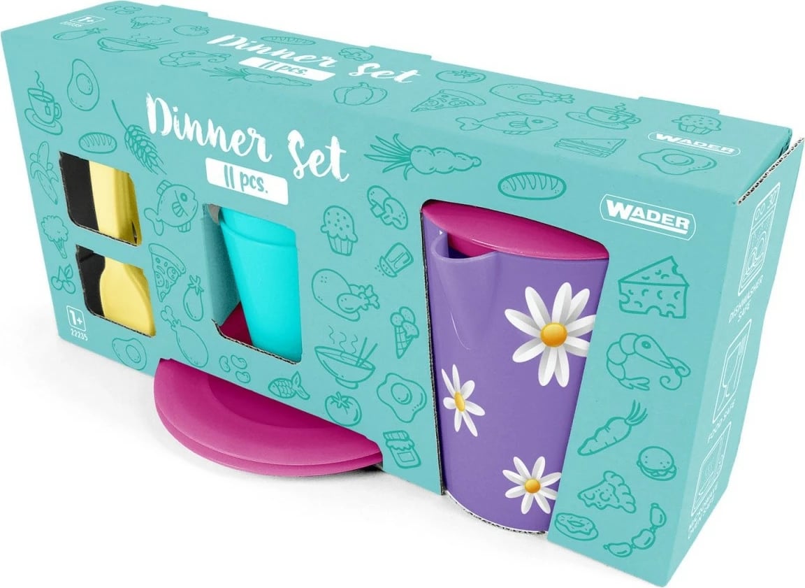 Set enësh loje i vogël, Wader 22236, 11 pjesë, shumëngjyrësh