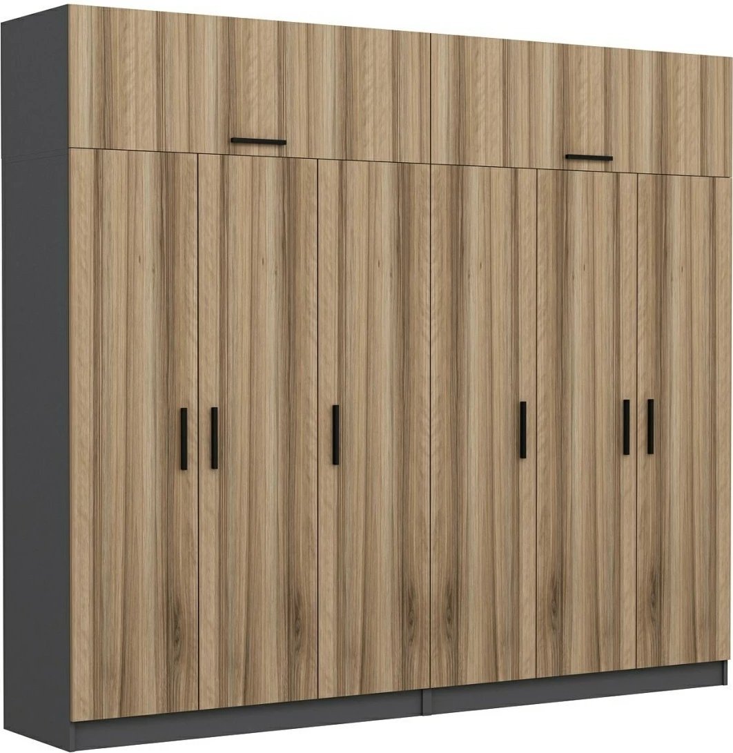 Dollap Skye Decor, ngjyrë dore, 270x235x52cm, 10 pjesë