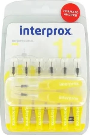 Furça interdentale mini INTERPROX 14 copë, verdhë