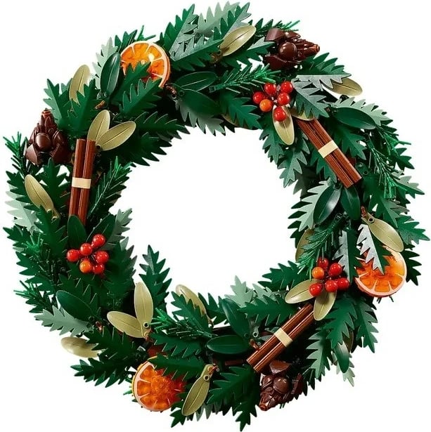 Lodra LEGO ICONS 10340 Wreath, për të rritur, shumëngjyrëshe