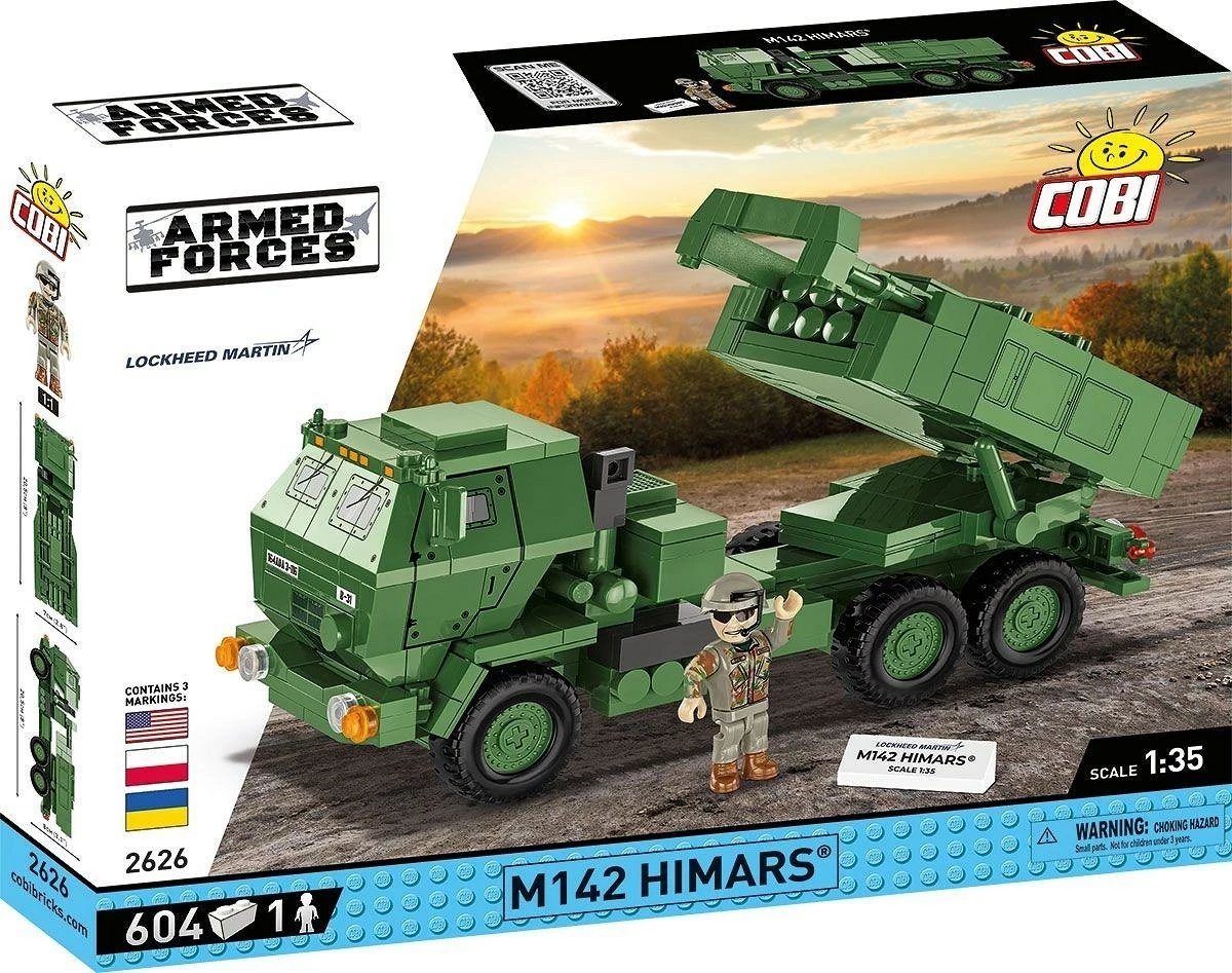 Set ndërtimi COBI M142 HIMARS, 621 copa, Jeshile