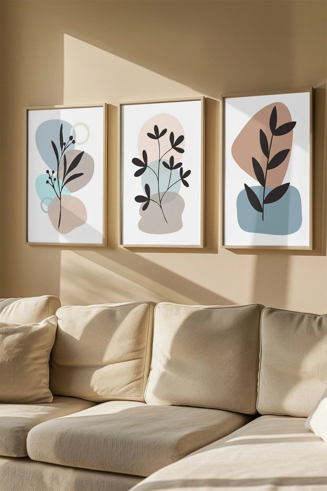 Set pikturash dekorative me kornizë, 3 copë, Wallity, 3Dartsohoset97