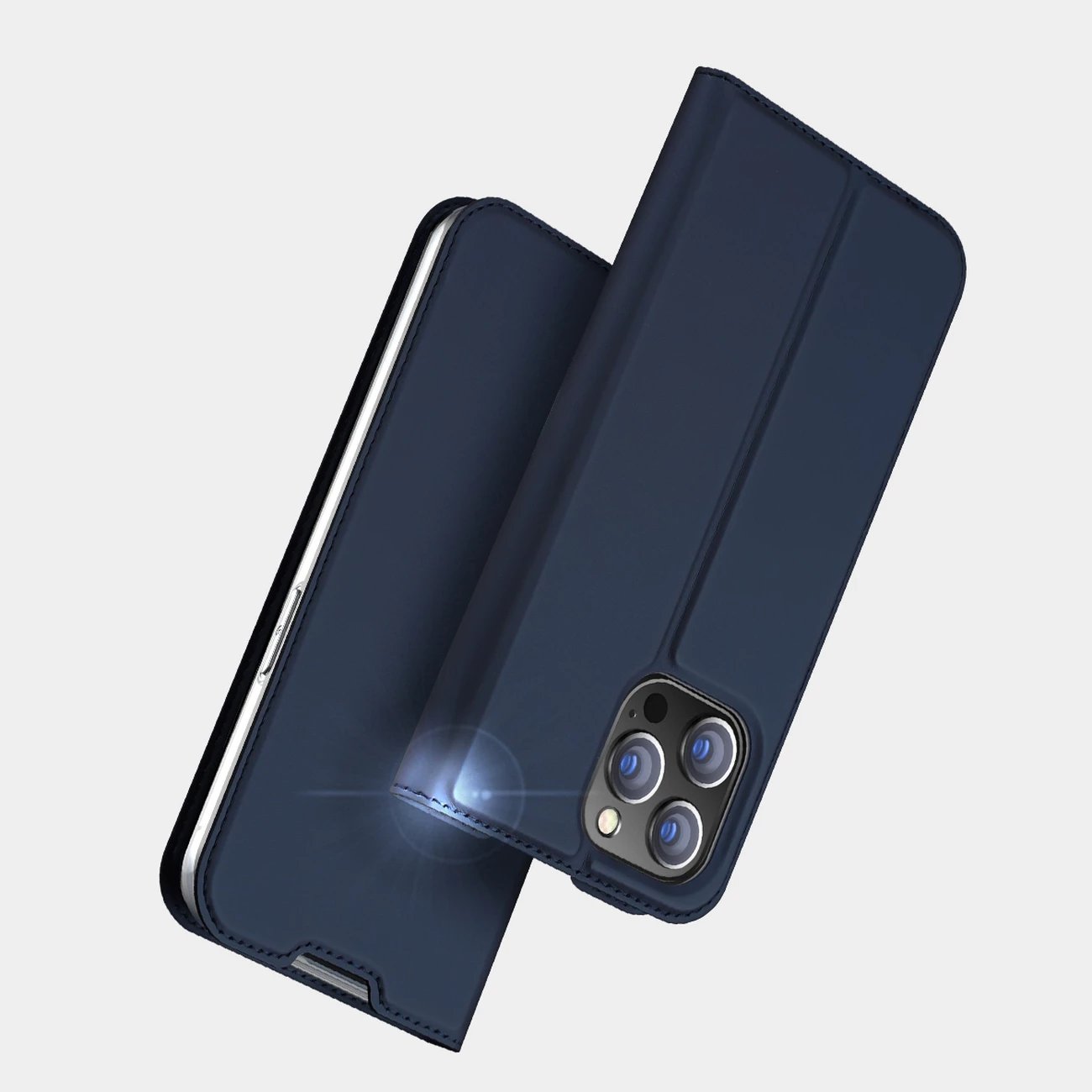Mbështjellës Dux Ducis Skin Pro për iPhone 14 Pro Max, me kapak, i zi Mbështjellës Dux Ducis Skin Pro për iPhone 14 Pro Max, me kapak, i zi