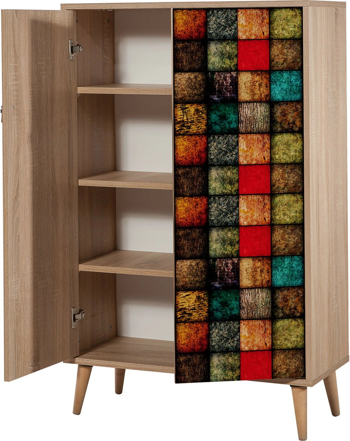 Dollap multifunksional Hanah Home, Multibox - 723, ngjyrë lisi Sonoma