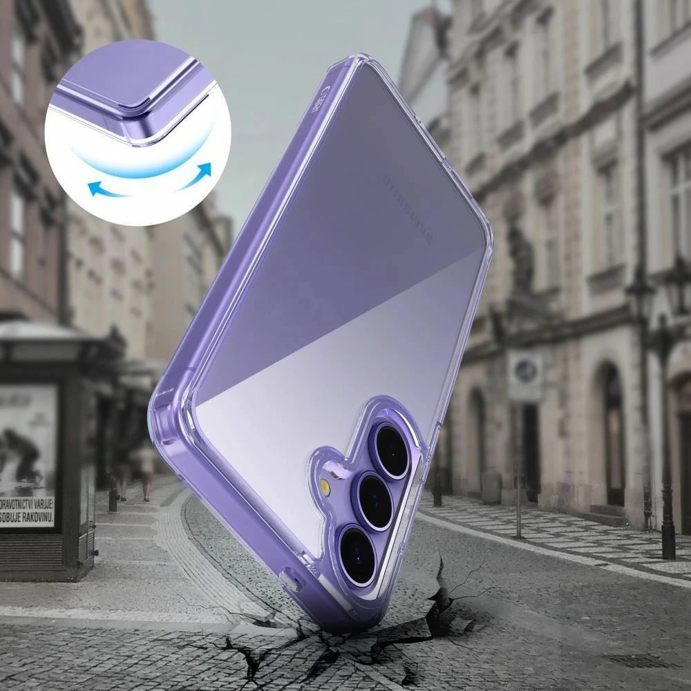 Mbështjellës Tech-Protect FlexAir Hybrid për Samsung Galaxy S25 Edge, Transparent