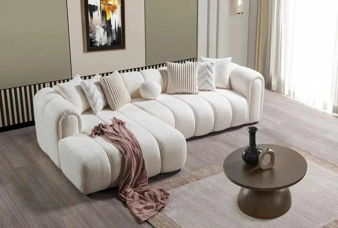 Këndore e bardhë Atelier del Sofa, N-Line, majtas