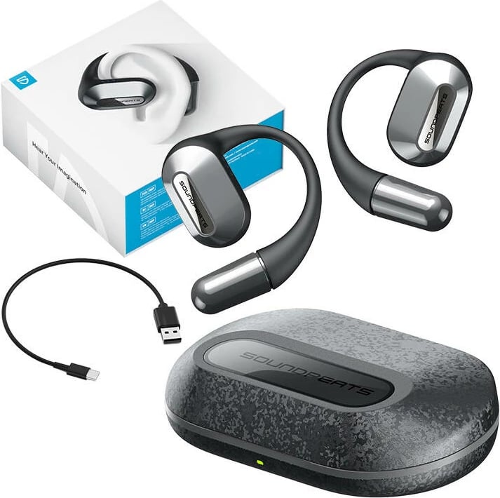 Kufje wireless Soundpeats HearFit, TWS, Bluetooth 5.3, IPX5, të zeza
