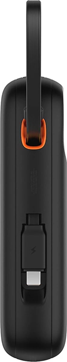 Powerbank Baseus QPow 2, 10000mAh, 30W, me kabllo USB-C të integruar, Ekran LED, e zezë Powerbank Baseus QPow 2, 10000mAh, 30W, me kabllo USB-C të integruar, Ekran LED, e zezë