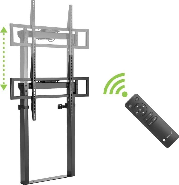 Mbajtës elektrik për mur Techly 368659 për TV 55-100", 120kg, i zi Mbajtës elektrik për mur Techly 368659 për TV 55-100", 120kg, i zi