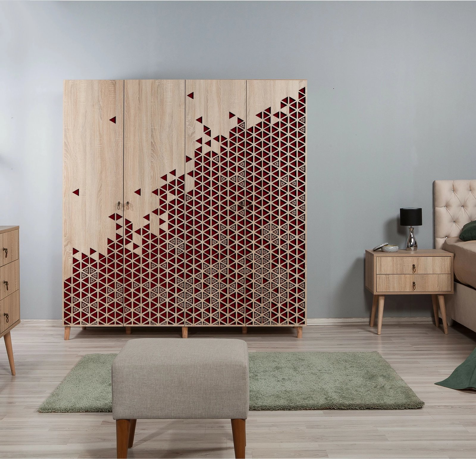 Dollap Hanah Home, İmaj-122, ngjyrë lisi Sonoma