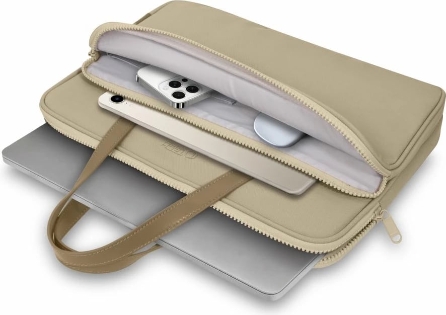 Mbështjellës laptopi Tech-Protect, 13-14 inç, Bezhe