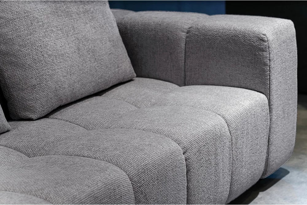 Kënd divani TOMOS, kënd i djathtë, ngjyrë gri LEGASY 18, 298x200x85cm