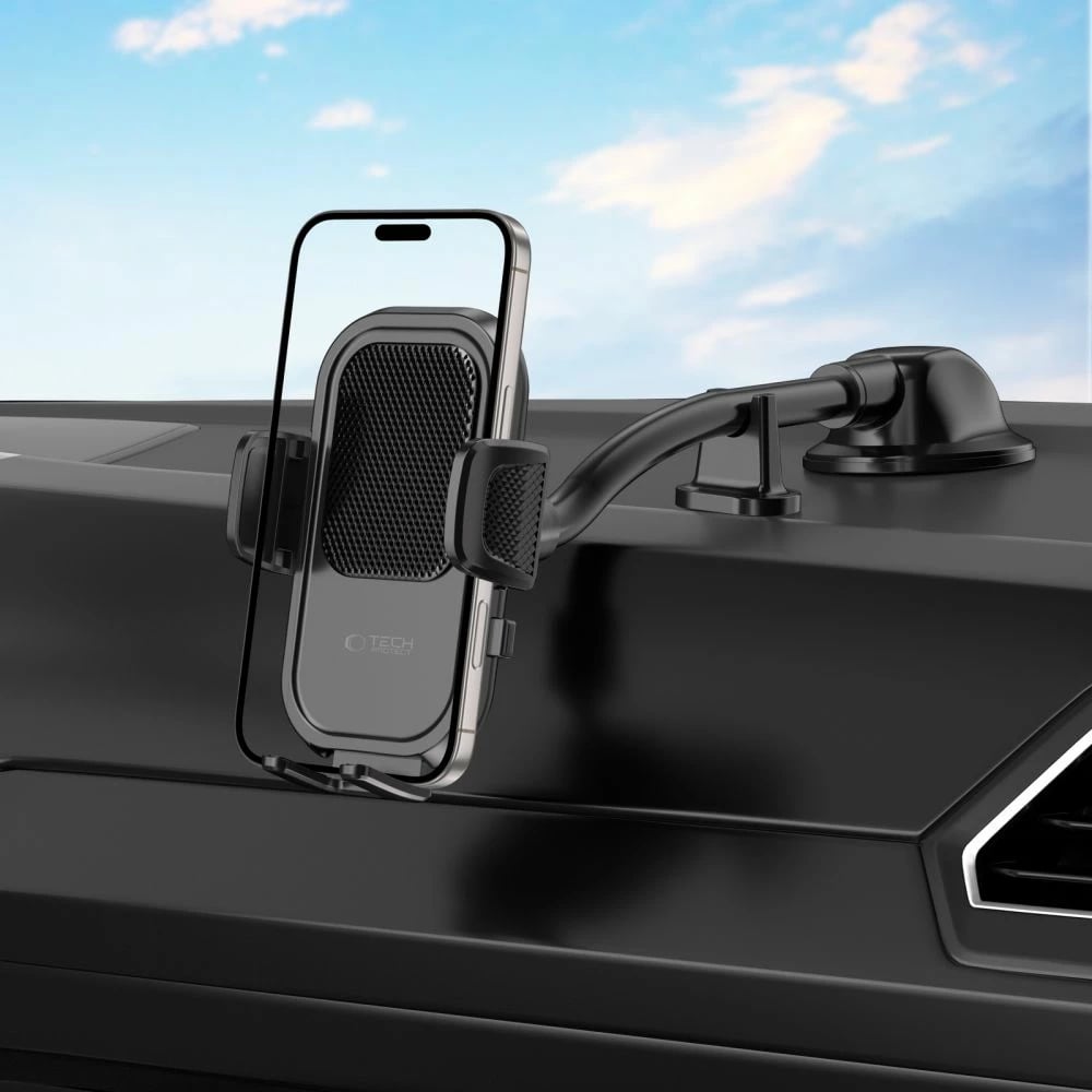 Mbajtës për celular Tech-Protect V8, universal, për veturë, i zi