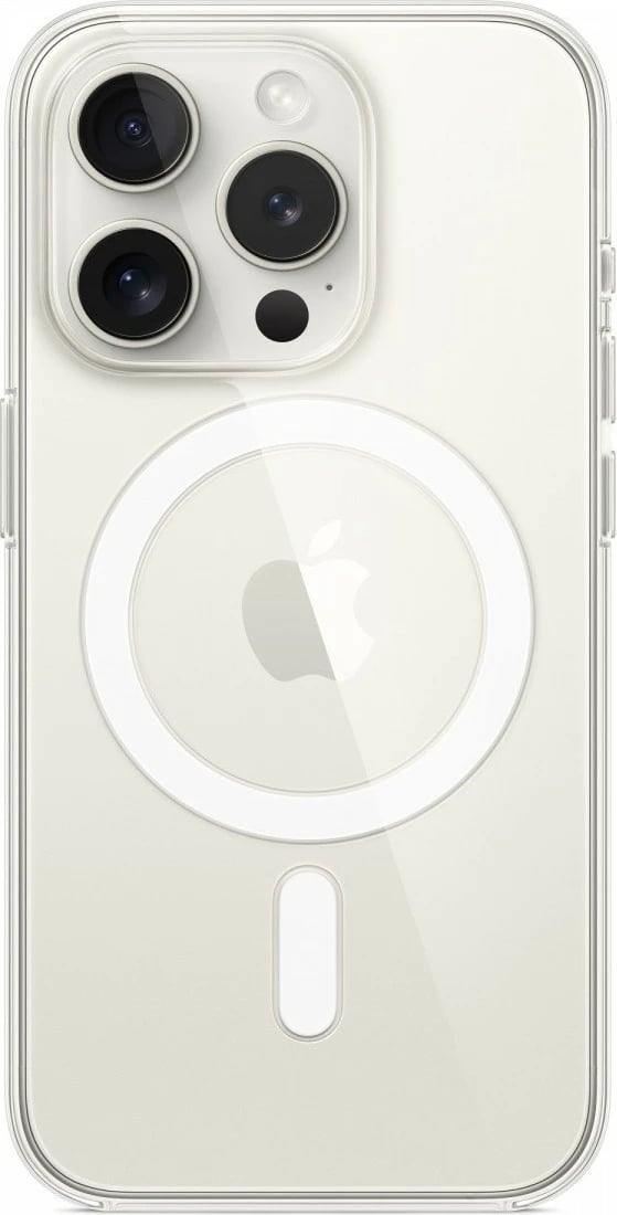 Mbështjellës Apple MagSafe për iPhone 15 Pro, Transparent