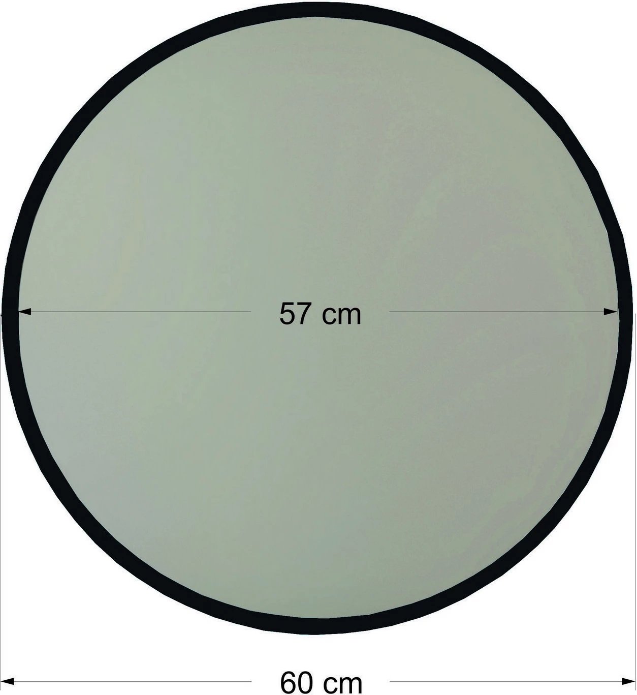 Aynë dekorative e zezë, Hanah Home, e rrumbullakët, A711