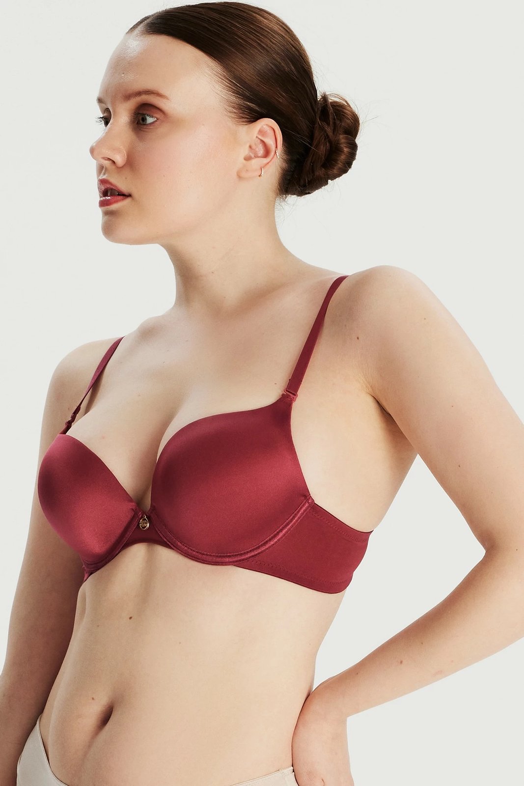 Sytjena push up i butë, ngjyrë burgundy, Jumeon