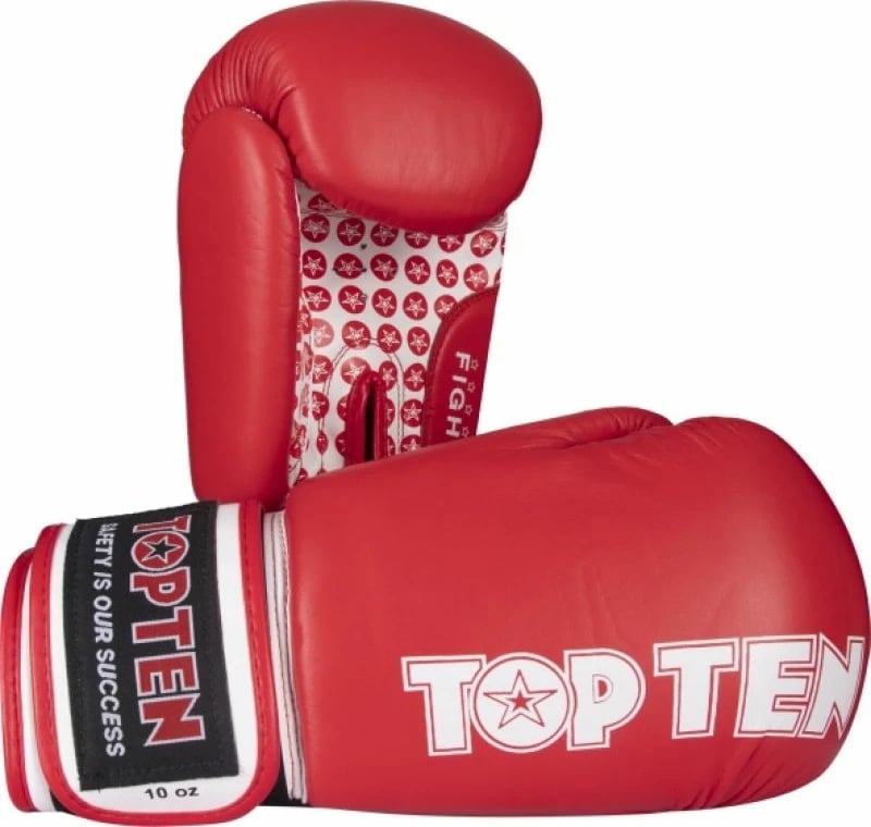 Doreza boksi TOP TEN FIGHT RTT-2 10 oz, të kaltërta/kuqe
