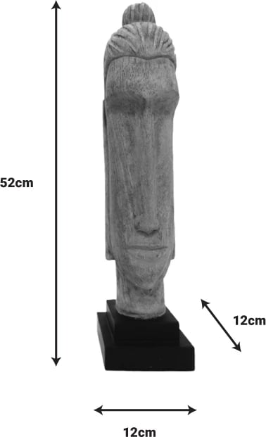 Buste Buda Dran Inart dru mango natyral 12x12x52cm