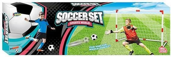Set futbolli Luna me portë dhe top, për fëmijë