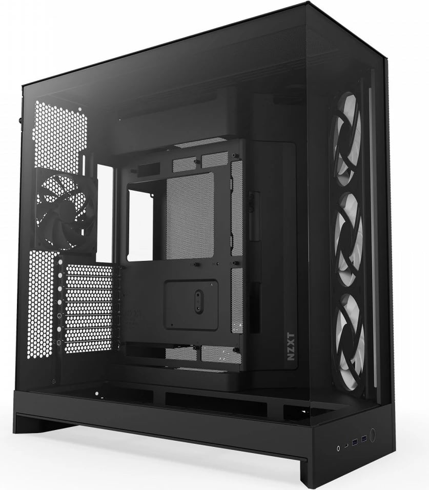 Kasë NZXT H9 Flow RGB (2025) CM-H92FB-R1 Midi Tower ATX, xham i temperuar, mbështetje radiator 420 mm, deri 10 fenera, e zezë Kasë NZXT H9 Flow RGB (2025) CM-H92FB-R1 Midi Tower ATX, xham i temperuar, mbështetje radiator 420 mm, deri 10 fenera, e zezë