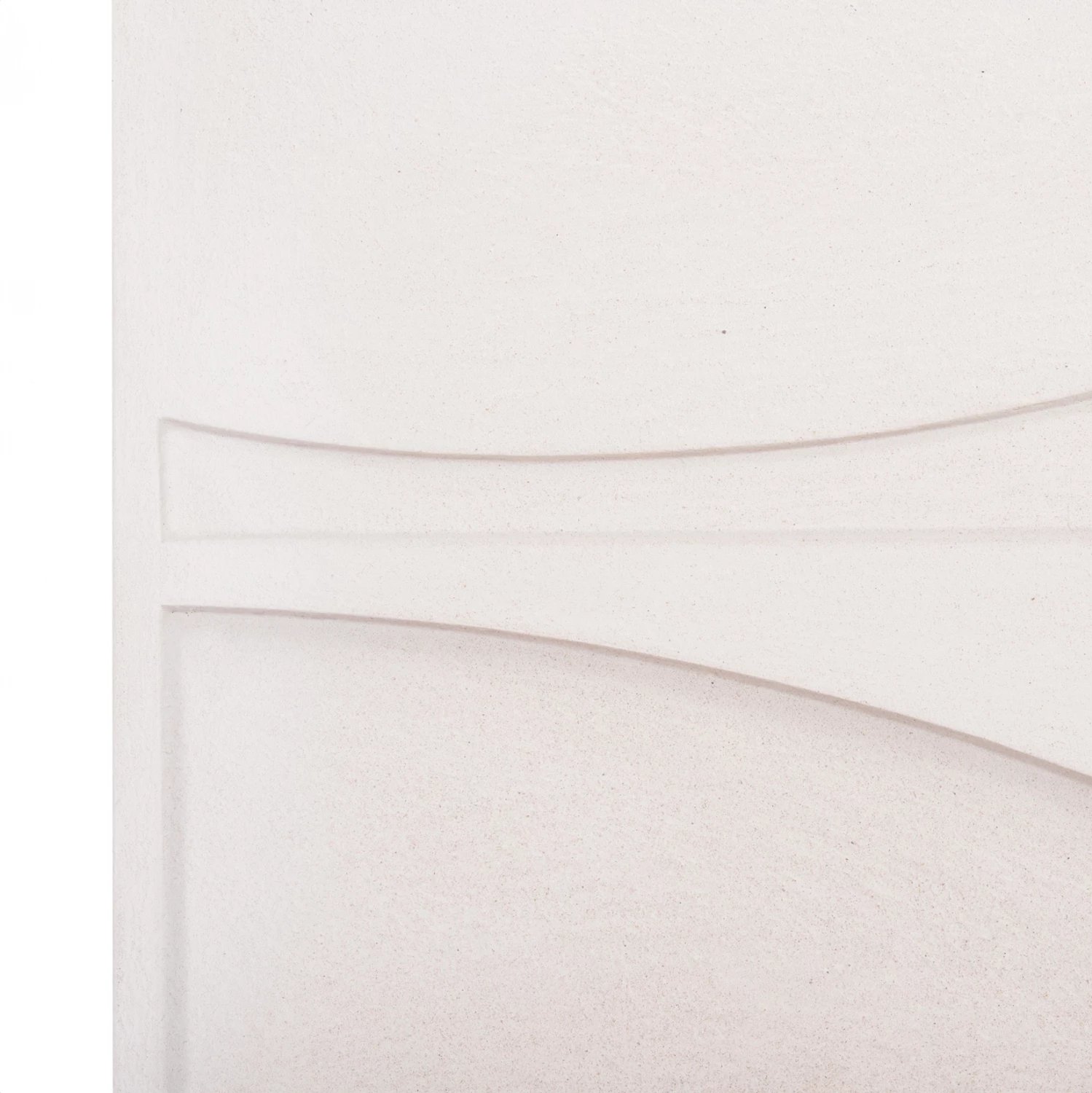 Panel dekorativ për mur, seri Santorini, MDF, ngjyrë e bardhë e zbehtë, FH4510, 60x4x80 cm