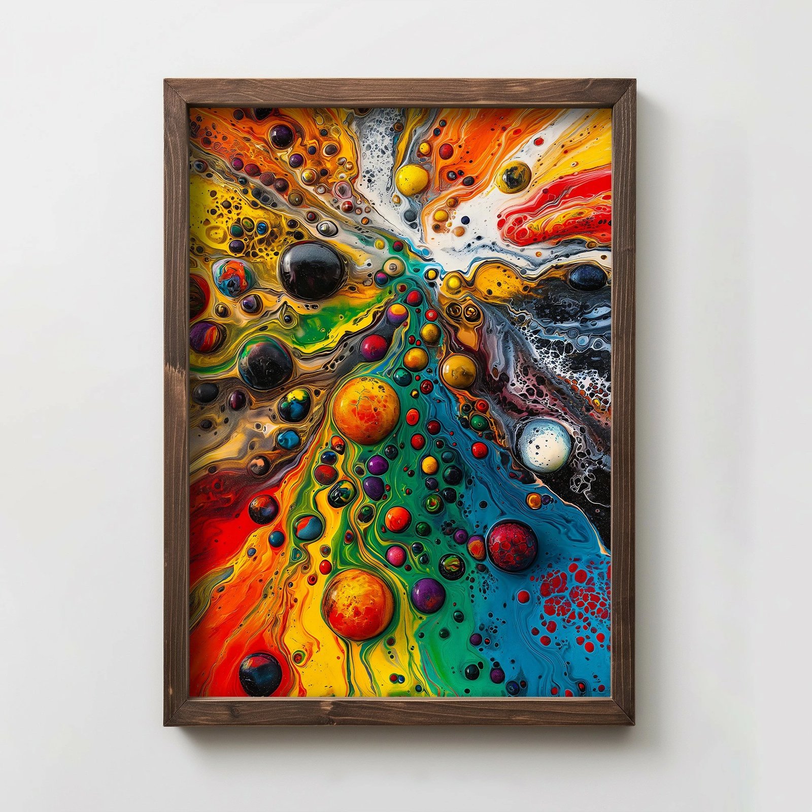 Pikturë dekorative me kornizë MDF, shumëngjyrëshe, Wallity TUN008-L