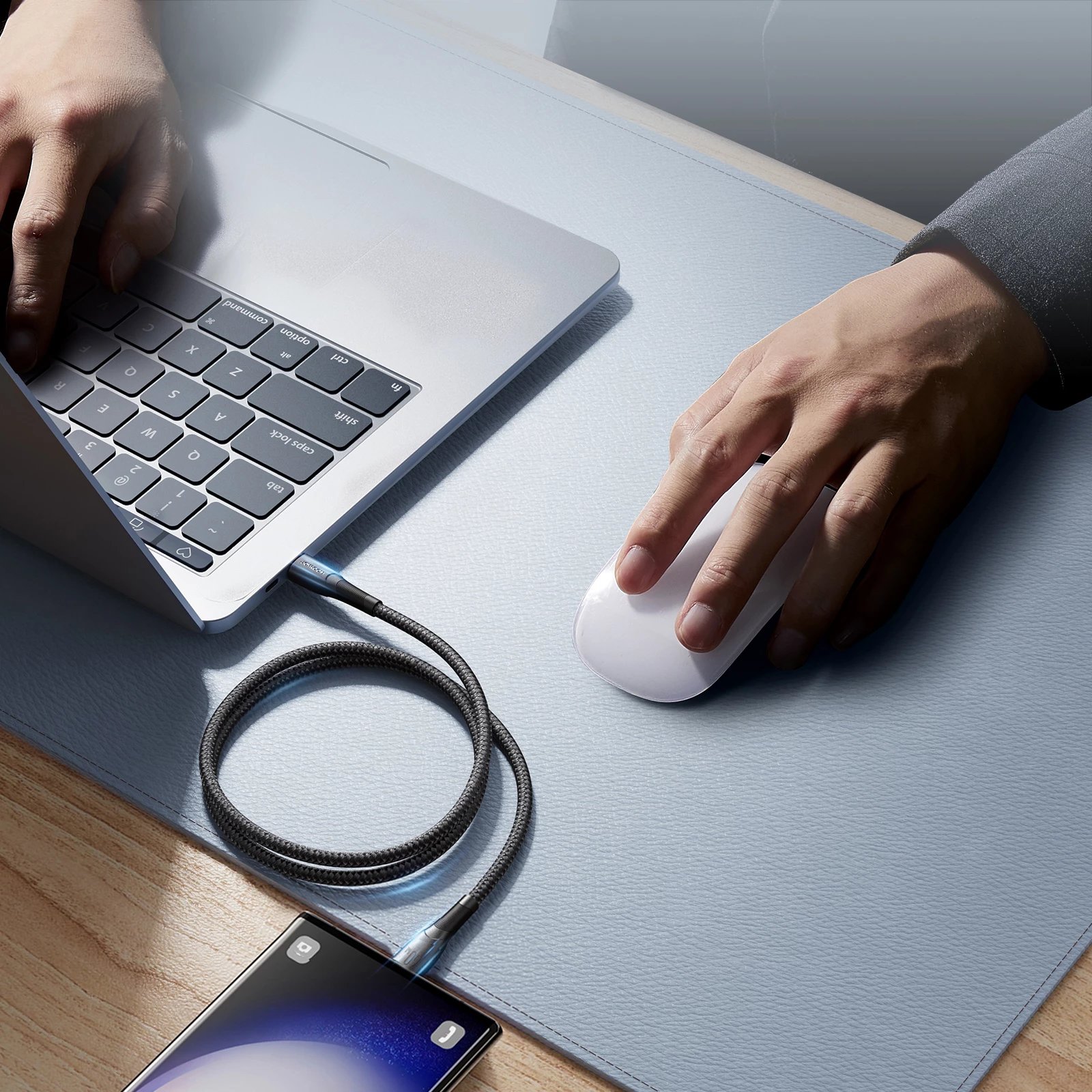 Kabllo USB-C në USB-C Joyroom Starry Series SA32-CC3, 1m, 60W, e zezë