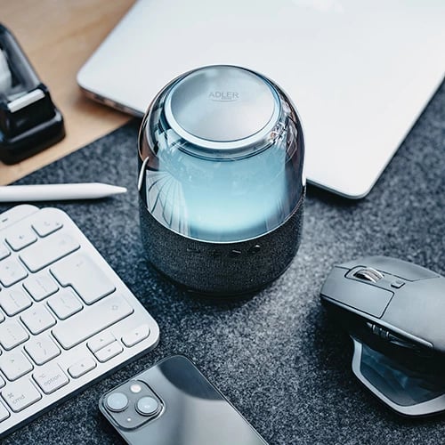 Altoparlant Bluetooth, Adler AD 1904, 8W, BT 5.0, TWS, FM, SD, 1500 mAh, 8 orë, USB-C, RGB